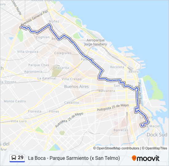 Mapa de 29 de Colectivo