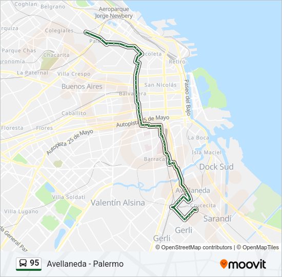 Mapa de 95 de Colectivo