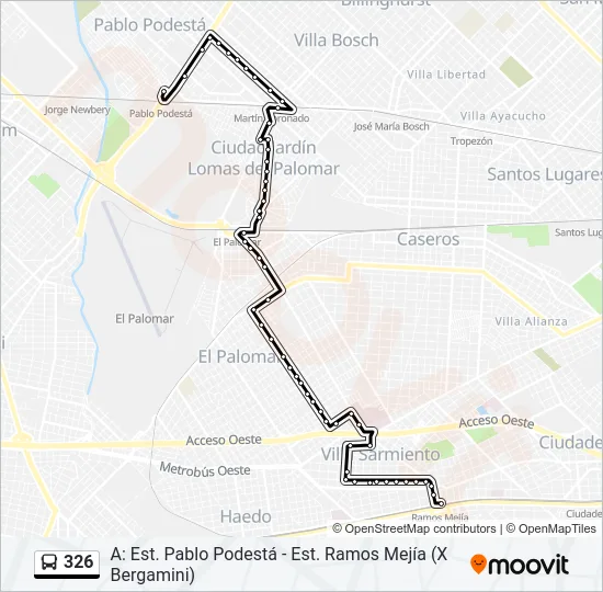 326 Colectivo Line Map