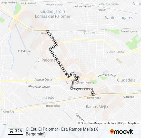 326 Colectivo Line Map