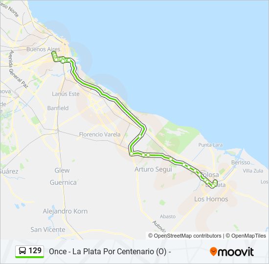 Ruta Horarios Paradas Y Mapas Once La Plata Por Centenario O Hot Sex