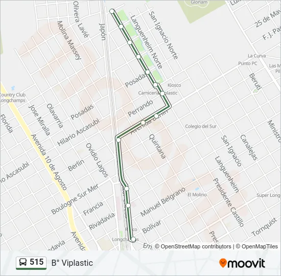 515 Colectivo Line Map