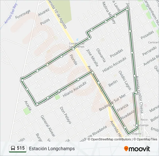 515 Colectivo Line Map