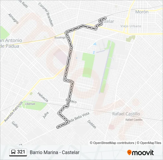 321 Colectivo Line Map