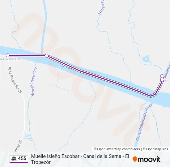 455 Ferry Line Map