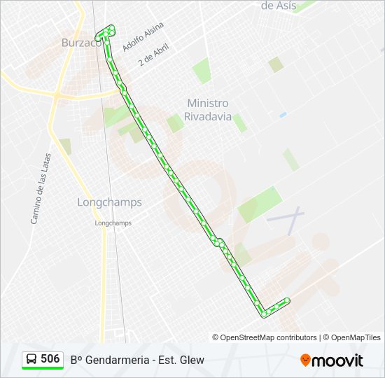 506 Colectivo Line Map