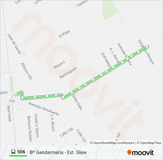 506 Colectivo Line Map