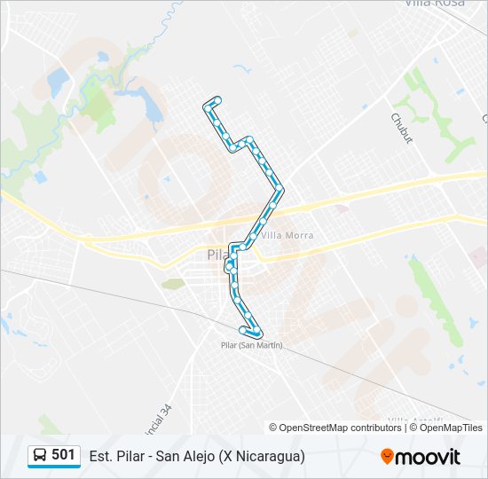 501 Colectivo Line Map