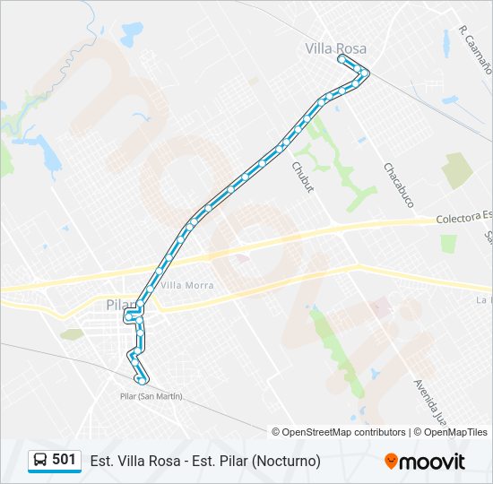 Mapa de 501 de Colectivo