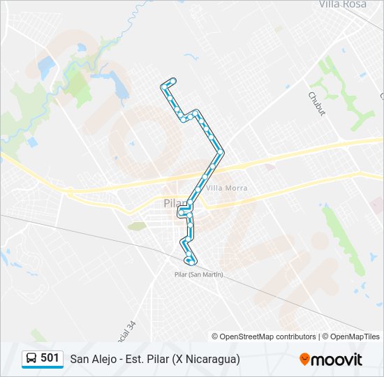 501 Colectivo Line Map