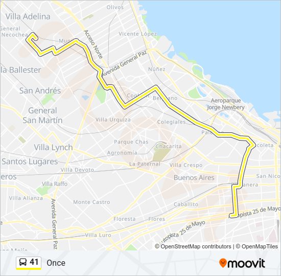 Mapa de 41 de Colectivo