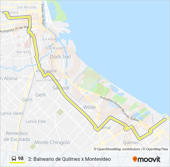 Mapa de 98 de Colectivo