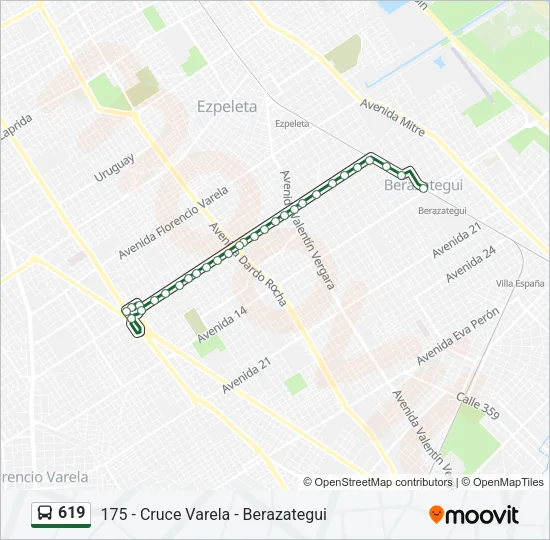 619 Colectivo Line Map