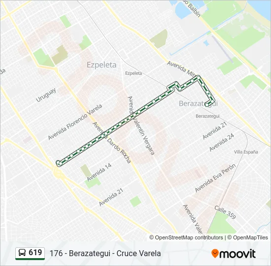 619 Colectivo Line Map