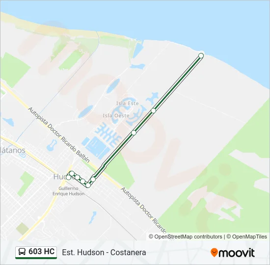 603 HC Colectivo Line Map