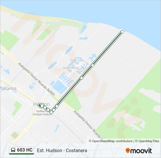 603 HC Colectivo Line Map