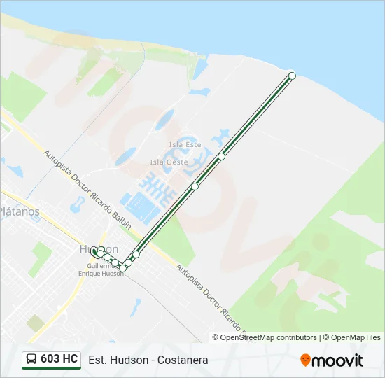 603 HC Colectivo Line Map