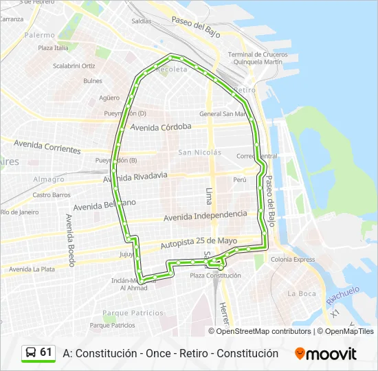 Mapa de 61 de Colectivo