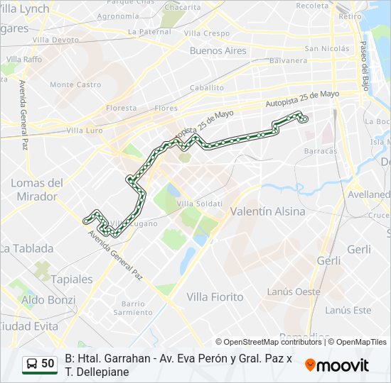 Mapa de 50 de Colectivo