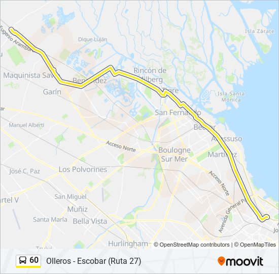 Mapa de 60 de Colectivo