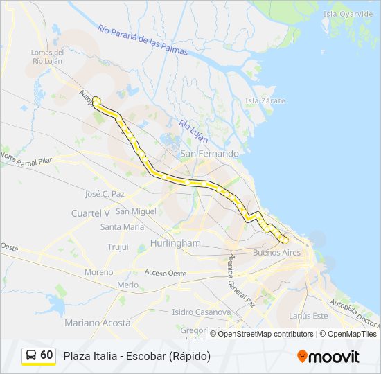 Mapa de 60 de Colectivo