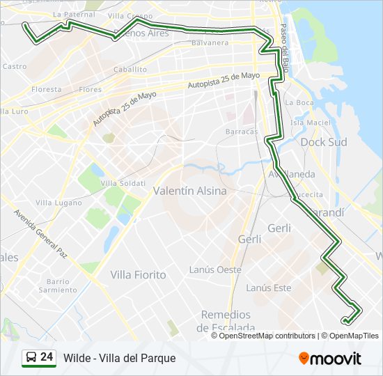 Mapa de 24 de Colectivo