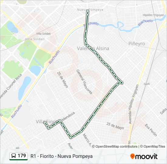 179 Colectivo Line Map