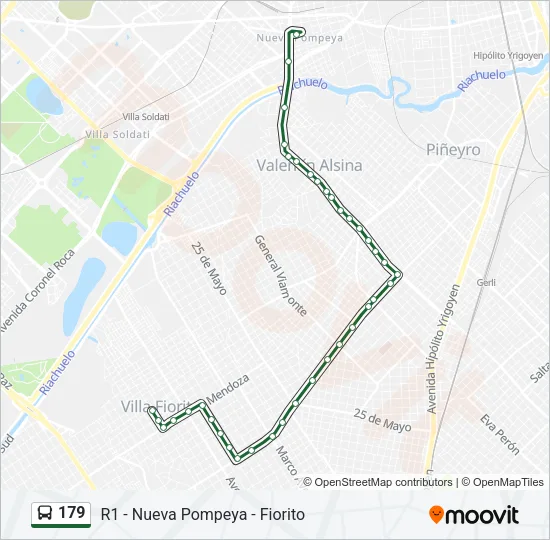 179 Colectivo Line Map