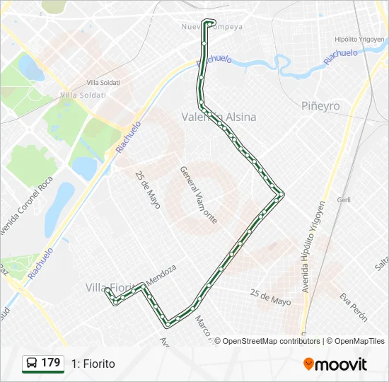 179 Colectivo Line Map