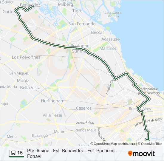 Mapa de 15 de Colectivo