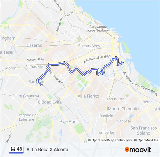 Mapa de 46 de Colectivo