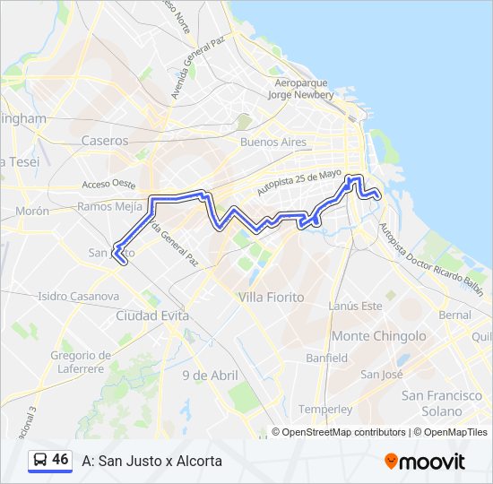 Mapa de 46 de Colectivo
