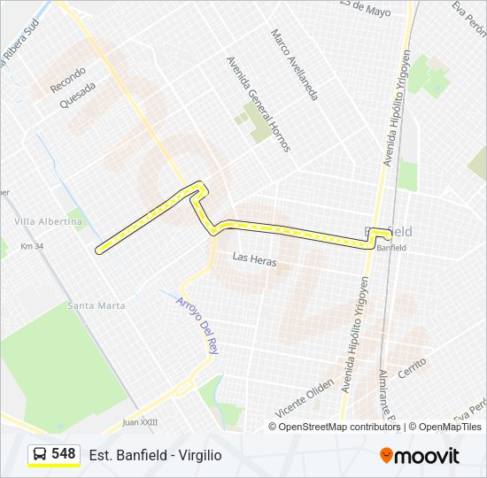 548 Colectivo Line Map