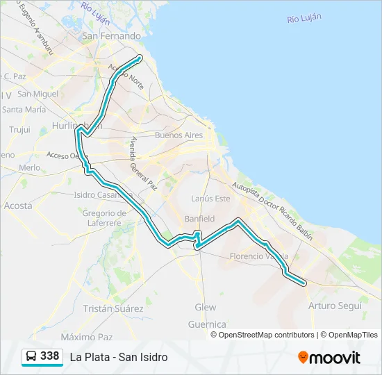 338 Colectivo Line Map