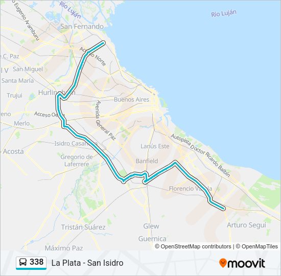 338 Colectivo Line Map