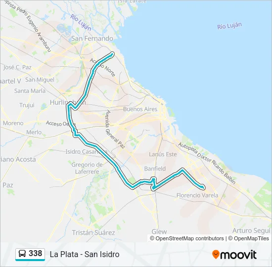 338 Colectivo Line Map