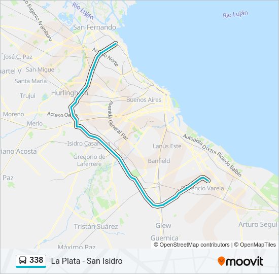 338 Colectivo Line Map