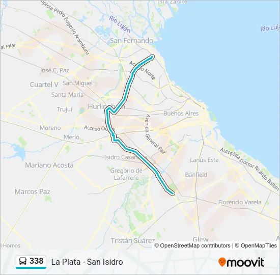 338 Colectivo Line Map