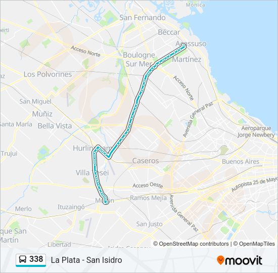 338 Colectivo Line Map