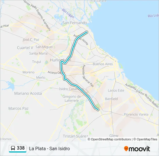 338 Colectivo Line Map
