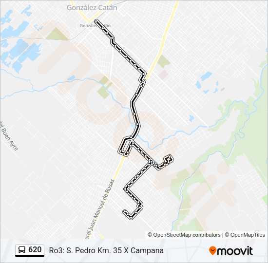 620 Colectivo Line Map
