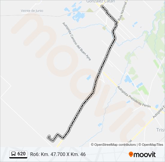 620 Colectivo Line Map