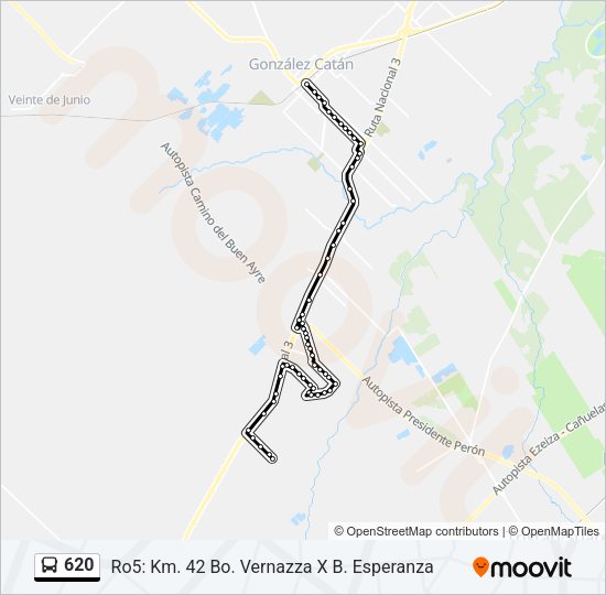 620 Colectivo Line Map