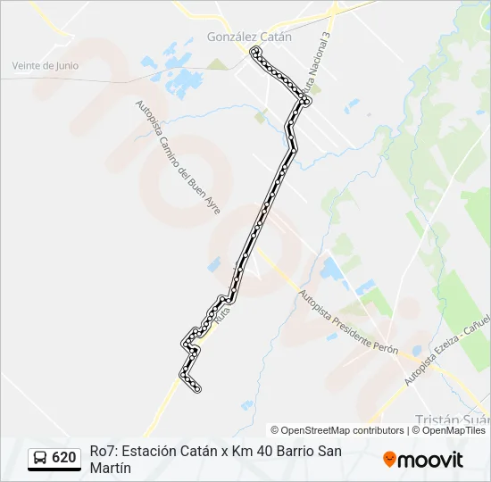 620 Colectivo Line Map
