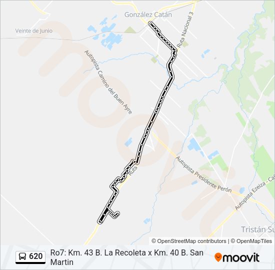 620 Colectivo Line Map