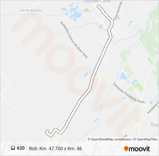 620 Colectivo Line Map