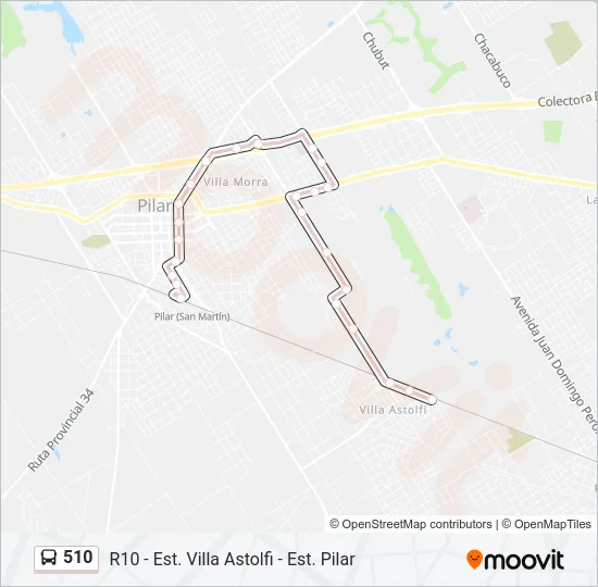 510 Colectivo Line Map
