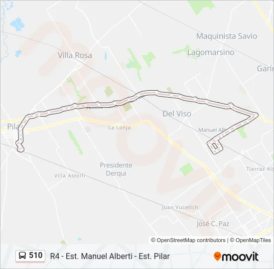 510 Colectivo Line Map