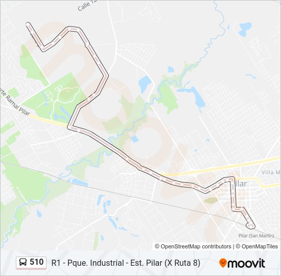 Mapa de 510 de Colectivo