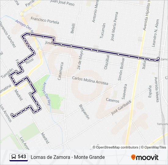 Linea 583 543 Route: Schedules, Stops & Maps - Rb - Parque Barón - Est. Lomas De ...